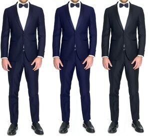 Abito Da Uomo In Misto Cotone: Blu Chiaro / Taglia 56