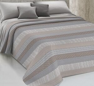 Copriletto Azteco: Matrimoniale / Grigio