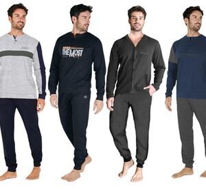 Pigiama Lungo Da Uomo Alv Alviero Martini: Ali023 / Nero / M