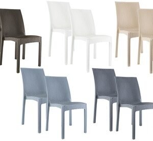 Set Da 6 Sedie Ninfea / Grigio Scuro