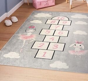 Tappeto Decorativo Per Bambini Hopscotch: 120 X 160 Cm / Principessa