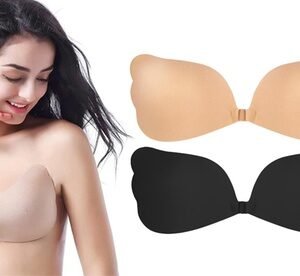 2 Reggiseni Adesivi / 1 Beige - 1 Nero / A-B