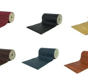 Rotolo Bamboo In Tinta Unita: 50 X 140 Cm / Blu