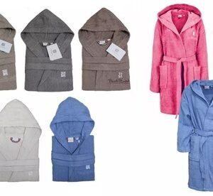 Accappatoio Unisex Con Cappuccio Renato Balestra: Rosa / M