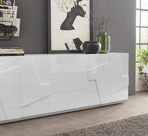 Credenza A 2 Ante Da 81 2 X 44 X 86 Cm / Ardesia