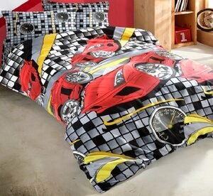 Completo Letto Speed Per Bambini: Blu
