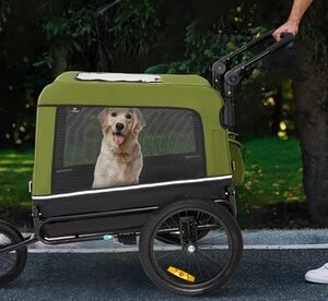 Carrello Multifunzionale Per Cani Veska: Blu - Nero