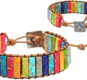 2 Braccialetti Chakra In Pietre Preziose Boho
