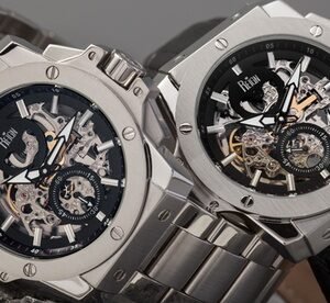 Orologio Reign Commodus: Reirn4005 Con Cinturino Color Oro Rosa-Nero