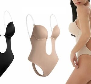 Body Con Elastici Invisibili: Beige / L