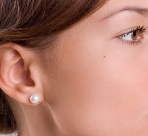 Orecchini In Argento Con Perle Di Cristallo Austriaco