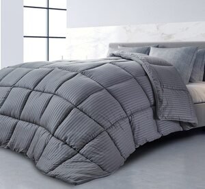 Piumino Luxe 3d Grigio: 220 X 240 Cm