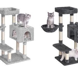 Albero Per Gatti Con 3 Porte: Grigio