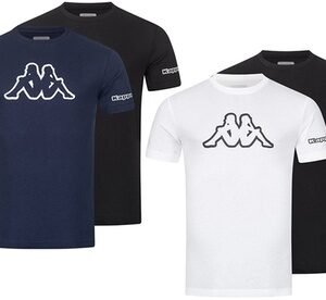 Set Di 4 T-Shirt Kappa / 2 Bianco + 2 Nero / Taglia M