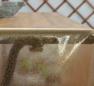 1 Tovaglia In Pvc Glitterato / Oro / 140 X 240 Cm