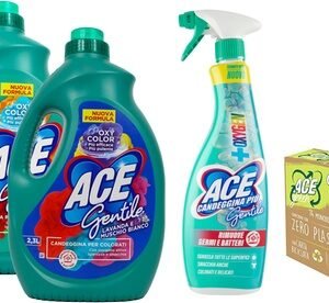 5 Confezioni Di Ace Gentile Spray Candeggina Più Da 750 Ml