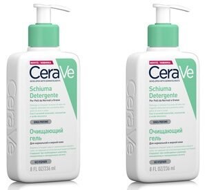 2 Cerave Schiuma Detergente Viso 236 Ml