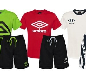 Completo T-Shirt E Pantaloncino Umbro: Nero / L / Art.278