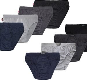 12 Slip Da Uomo 459-450 / Nero / Taglia Xl