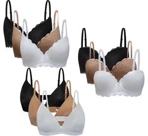 Set Da 3 Reggiseni Coconuda: Ciclamino / Bianco 2