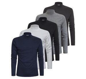 Maglie Da Uomo Lupetto A Manica Lunga: Bianco / Xl