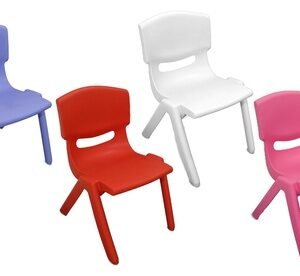 2x 173710 Sedia Colorata Per Bambini In Plastica Resistente Blu