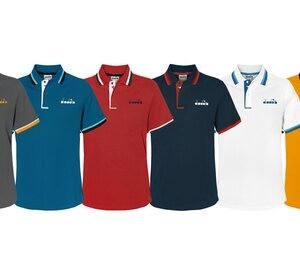 Polo Da Uomo Diadora: Rosso / Taglia S