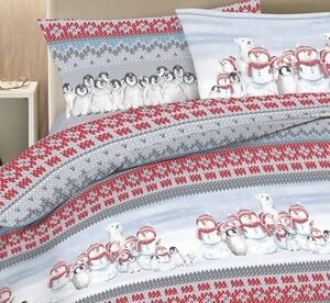 Copripiumino In Cotone: Singolo /Snow Man Beige