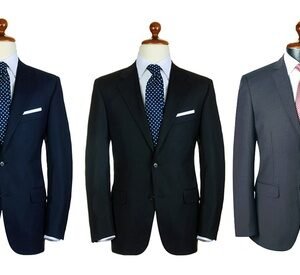 2 Abiti Sartoriali In Lana Da Uomo: 1 Blu Navy E 1 Bluette / 58
